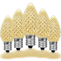 25 Pack C7 Led Outdoor Christmas Replacement Bulbs C7 E12 Base