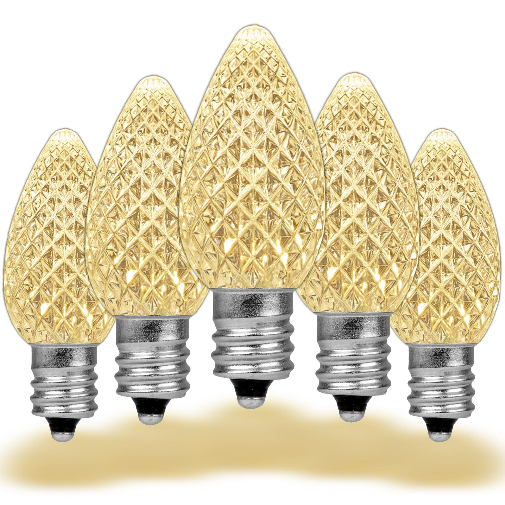 25 Pack C7 Led Outdoor Christmas Replacement Bulbs C7 E12 Base