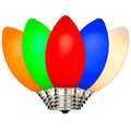 25 Pack C9 Led Outdoor Christmas Replacement Bulbs Multi C9 E17 Base