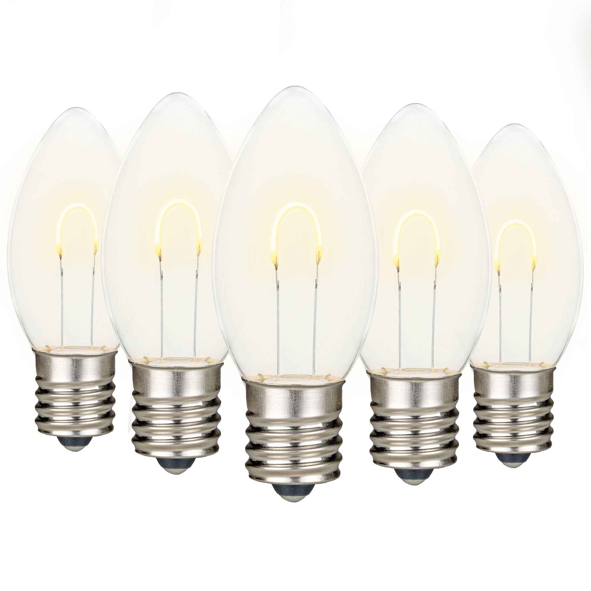 25 Pack C9 Led Outdoor Christmas Replacement Bulbs Warm White C9 E17 Base