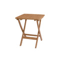 25 In. W Natural Finish Square Shape Wood Frame End Table 8 X 11