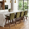 25.5 Seat Height Upholstered Counter Height Stools Set Of 4