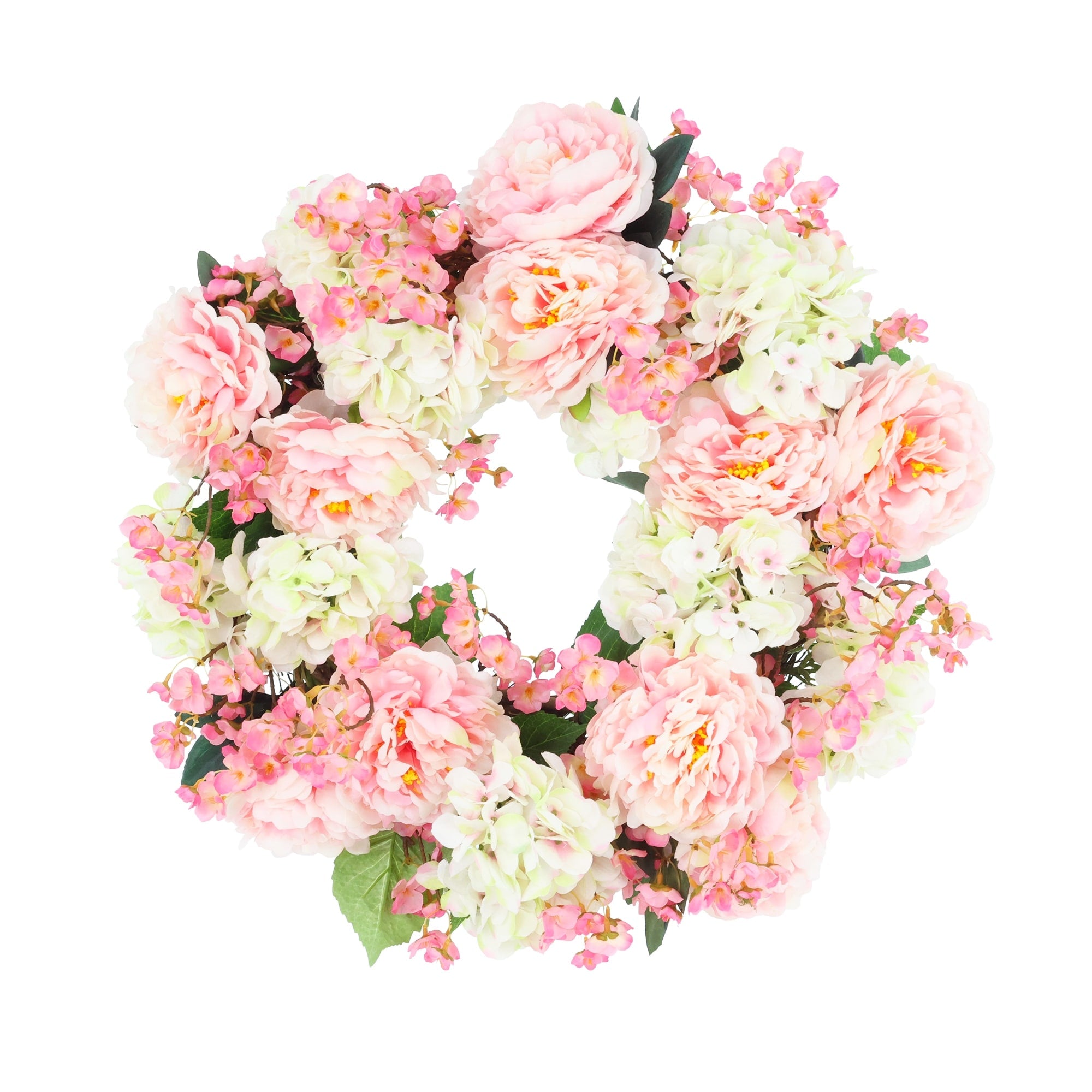 25 Peony And Cherry Blossom Wreath