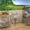 25 X 22 Stainless Steel Large Utility Sink Single Bowl Freestanding Commercial Restaurant Sink Utility Sink