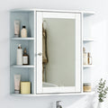 25 H Bathroom Wall Mounted Storage Cabinet Multi Functional Cabinet With Adjustable Shelves Medicine Cabinet For Laundry Room