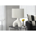 25 H Modern Contemporary Table Lamp Ceramic Base And Fabric Shade