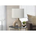 25 H Modern Contemporary Table Lamp Ceramic Base And Fabric Shade