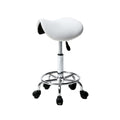 25 Saddle Stool Ha Ha Feet Rotation Bar Stool Black White