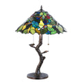 25 Inch Tiffany Style Grape Harvest Apple Tree Table Lamp