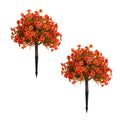 26 In Uv Resistant Autumn Fall Daisy Bush Ground Stake Set Of 2