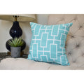 26 X 26 Inch Screen Lattice Geometric Print Pillow