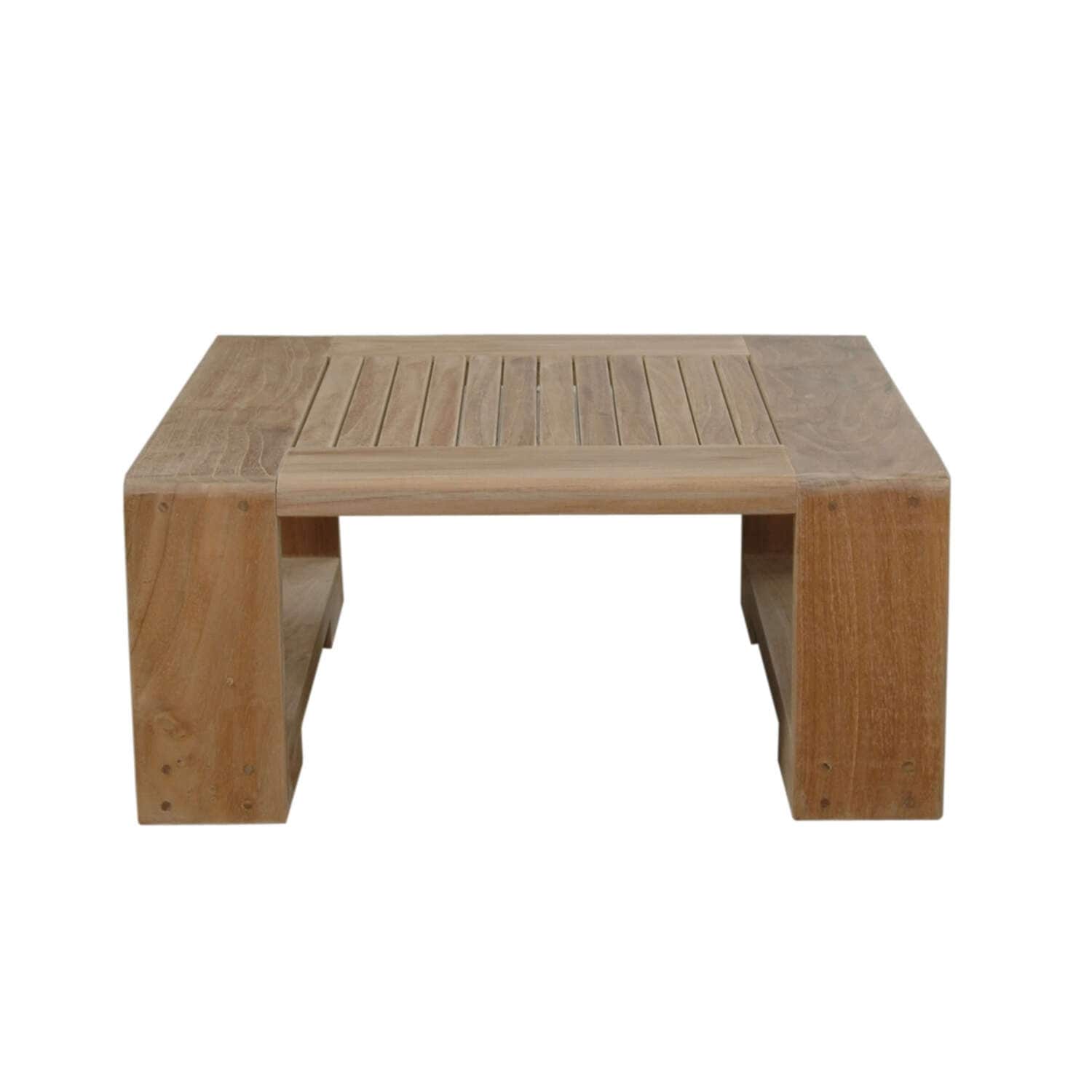 26.5 In. W White Finish Square Shape Aluminum Frame End Table 8 X 11
