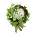 26 Botanical Wall Plaque With Pampas And Lilacs