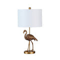 26 Matte Gold Flamingo Resin Table Lamp