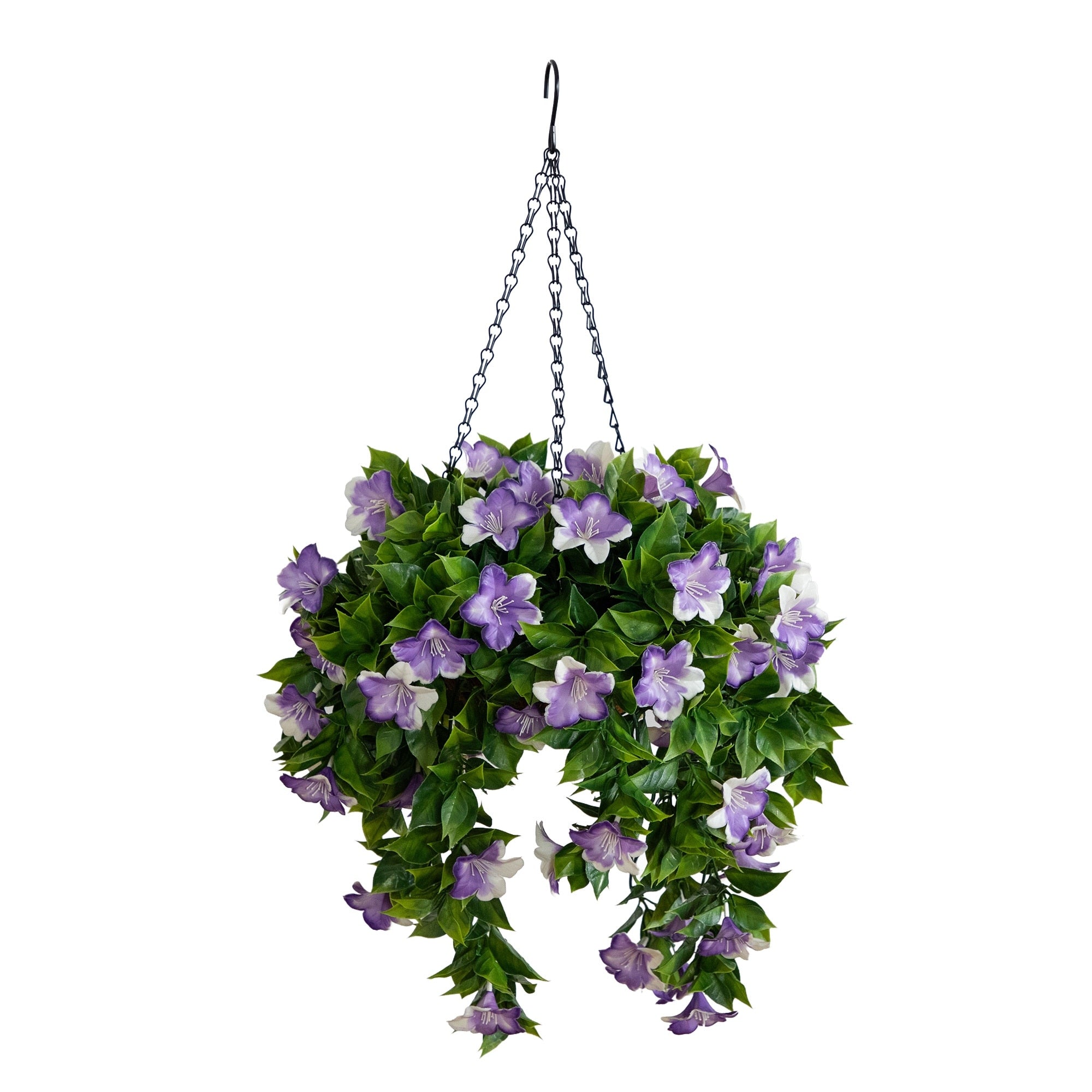 27 In Uv Resistant Artificial Azalea Hanging Basket Indoor Outdoor