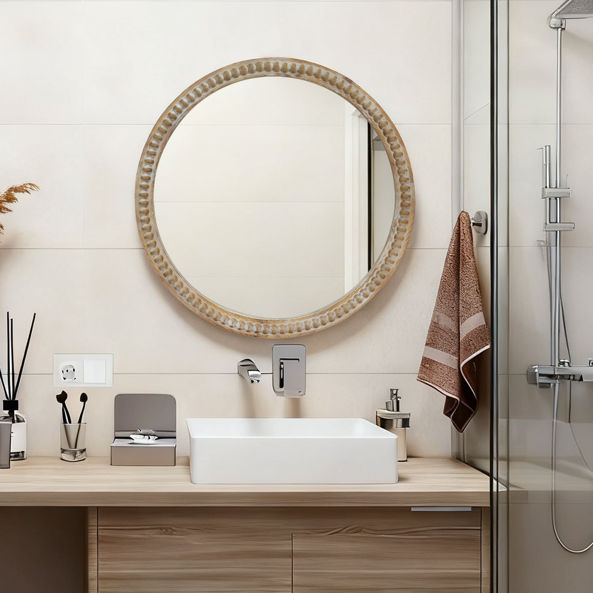 27.5 Round Decorative Wall Mirror