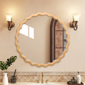 27.5 Round Wavy Wall Mirror
