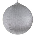 27.5 Silver Tinsel Inflatable Christmas Ornament Outdoor Decoration