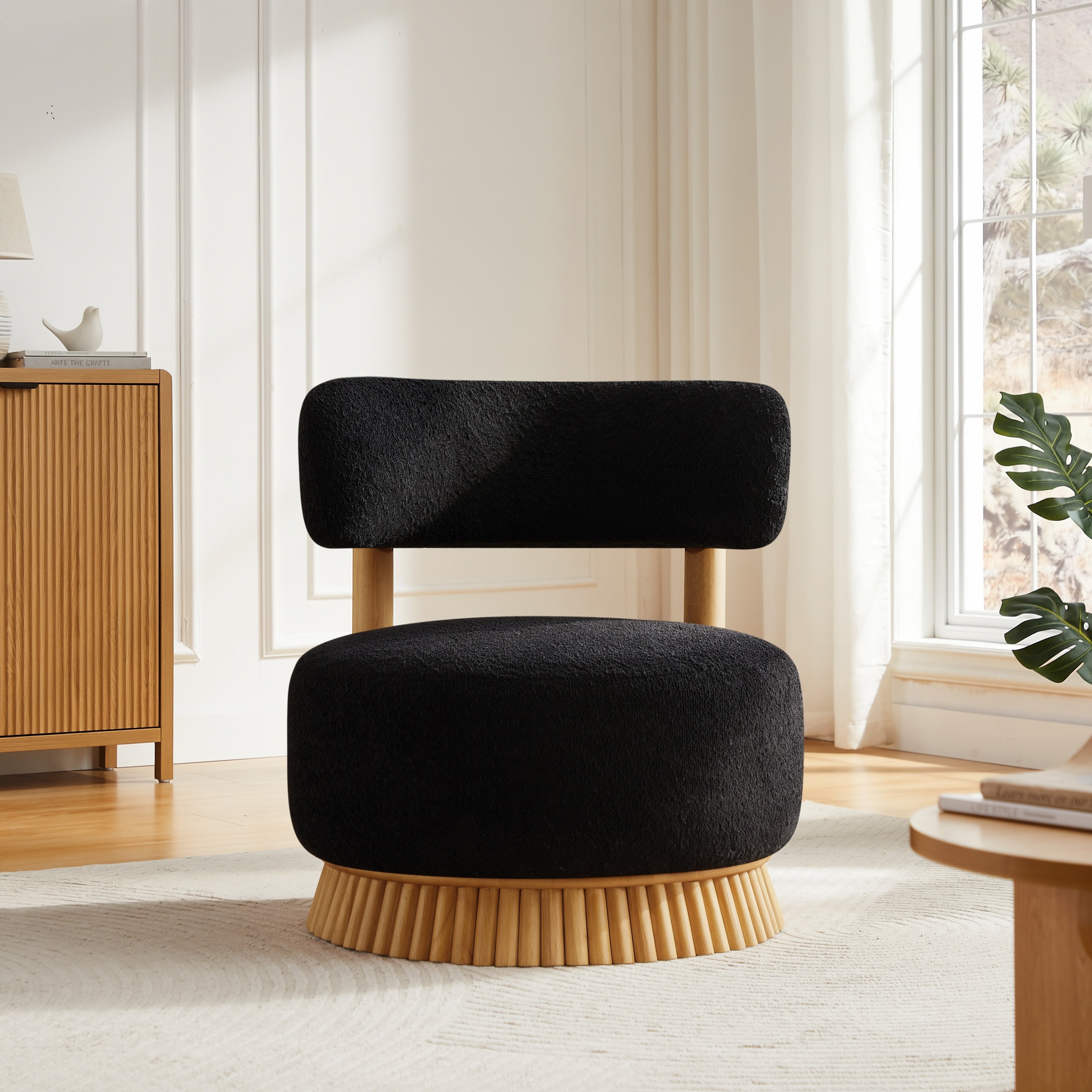 27.5 W Farmhouse Armless Chair Side Chair With Wood Frame Black Upholstered Chair Reading Chair Vanity Chair