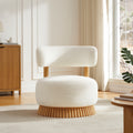 27.5 W Farmhouse Armless Chair Side Chair With Wood Frame Upholstered Chair Reading Chair Vanity Chair