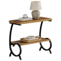 27.6 Inch Industrial 2 Tier Coffee Table With Storage For Living Room By 1Easylife