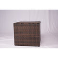 27.6 Outdor Rattan Storage Box With Waterproof Inner Liner