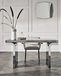 Glass Cloche with Unlacquered Brass Knob