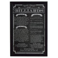 Billiard Game Rules Wall Art