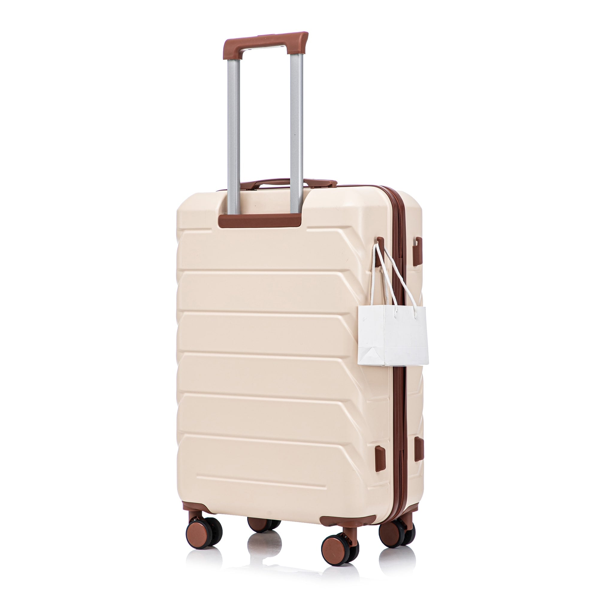 28 Inch Large Checked Luggage Scratch Resistant Surface Four Multi Directional Wheels With Combination Lock And Side Hooks