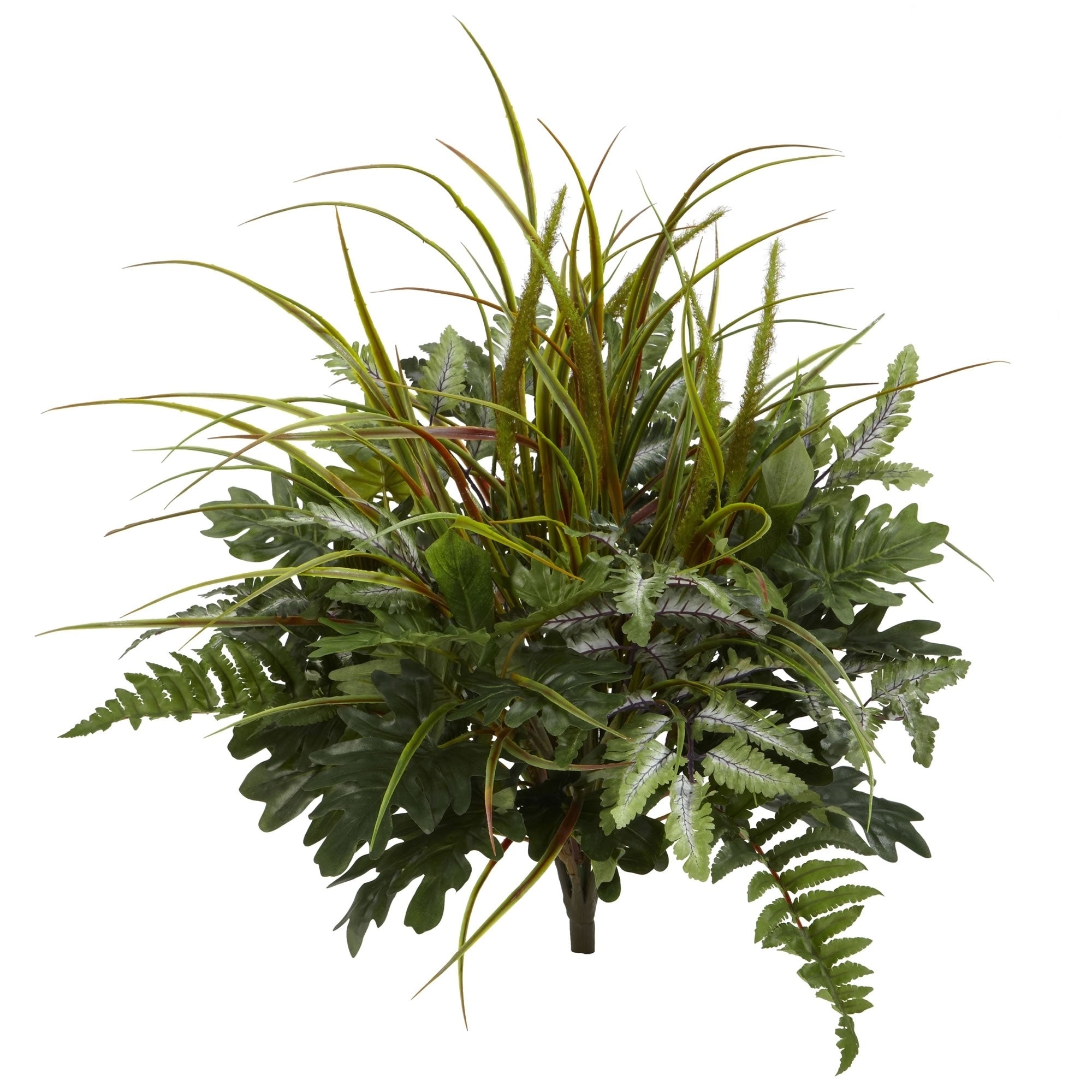 28 Mix Greens Artificial Plant Set Of 2 H 28 In. W 27 In. D 24 In