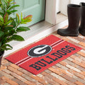 28 In. X 16 In. Cross Hatch Embossed Door Mat University Of Georgia