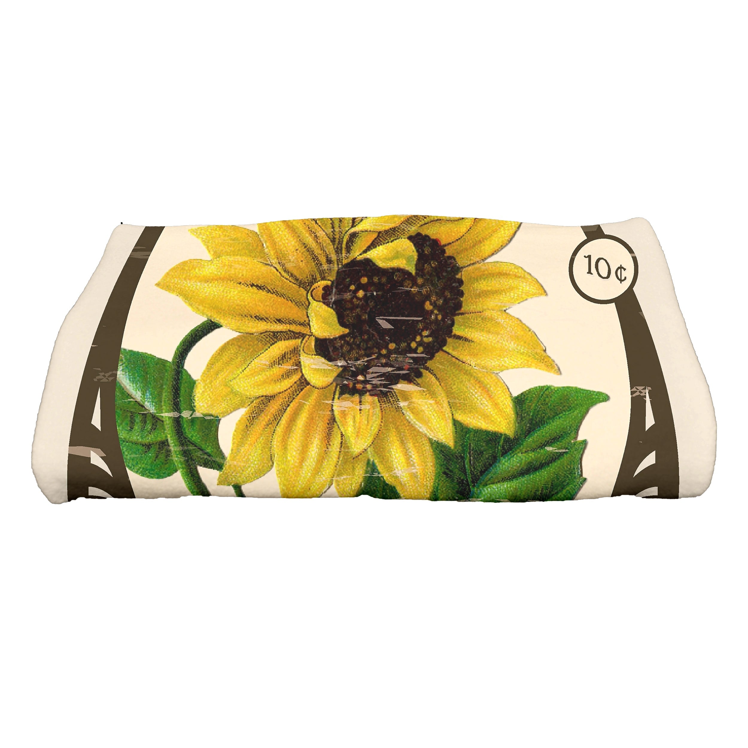 30 X 60 Inch Sunflower Floral Print Bath Towel