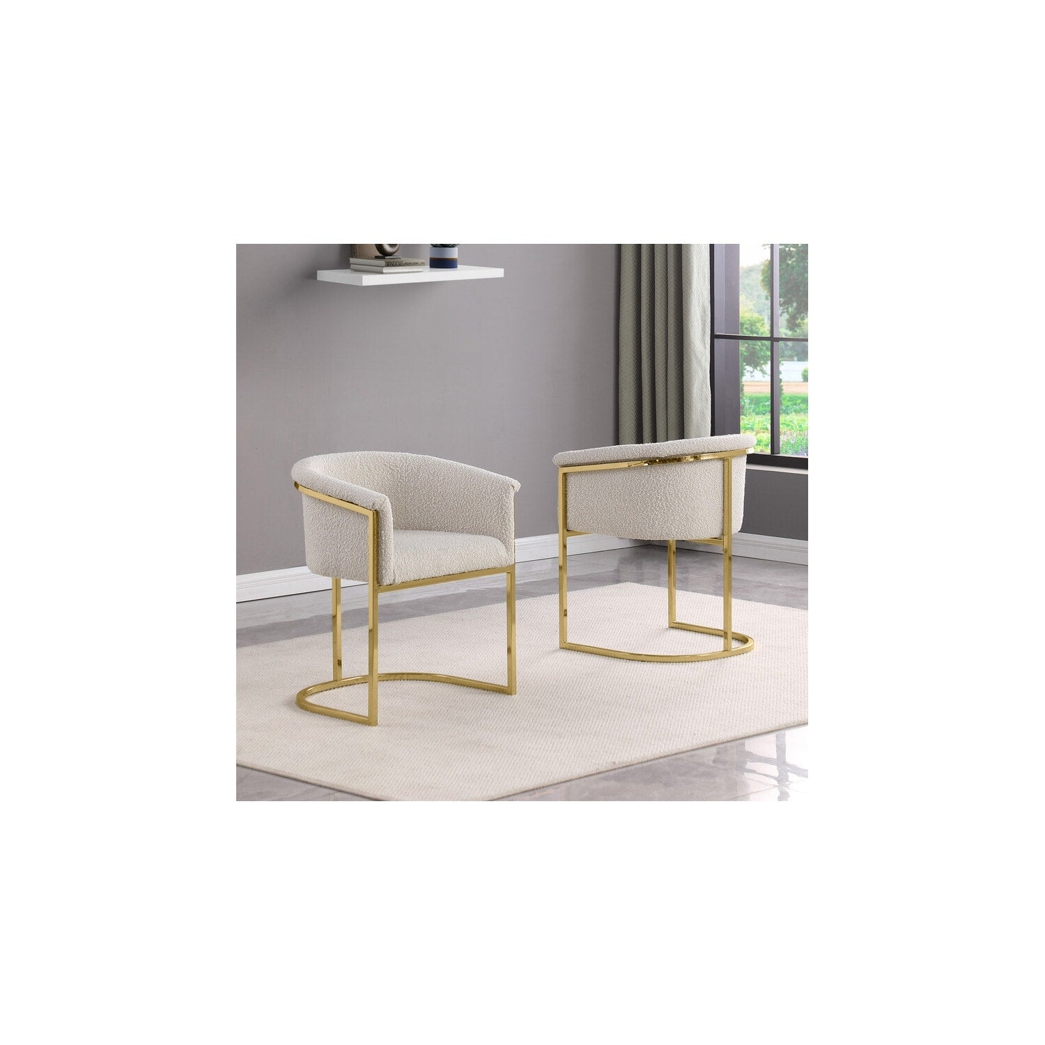 28.5 In.H Brown Finish High Solid Back Armless Dining Chair With Fabric Seat Material