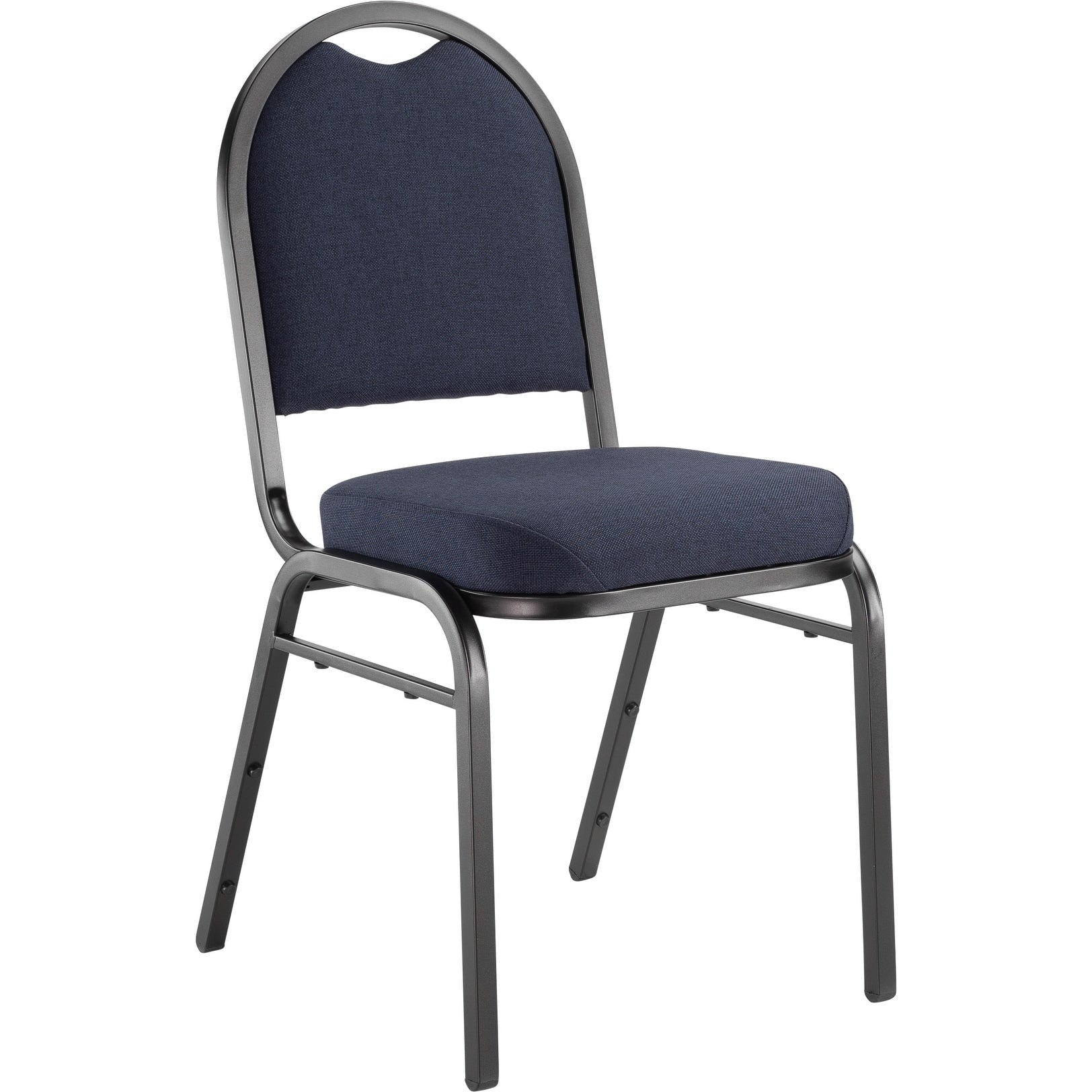 Blue Upholstered Stacking 24 Chair And Dolly Set