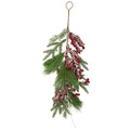 28 Festive Red Berries Pine Cones And Greenery Artificial Christmas Door Swag