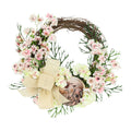 28 Wreath With Cherry Blossoms Hydrangeas And Bow