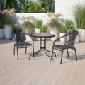 Table And 2 Stack Chair Set