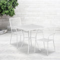 28Sq Patio Table Set 2 Chairs