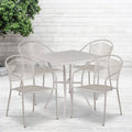 28Sq Patio Table Set 4 Chairs