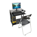 29 Moveable Study Desk Four Wheel Computer Desk Black