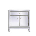 29 In. Antique Mirrored Cabinet
