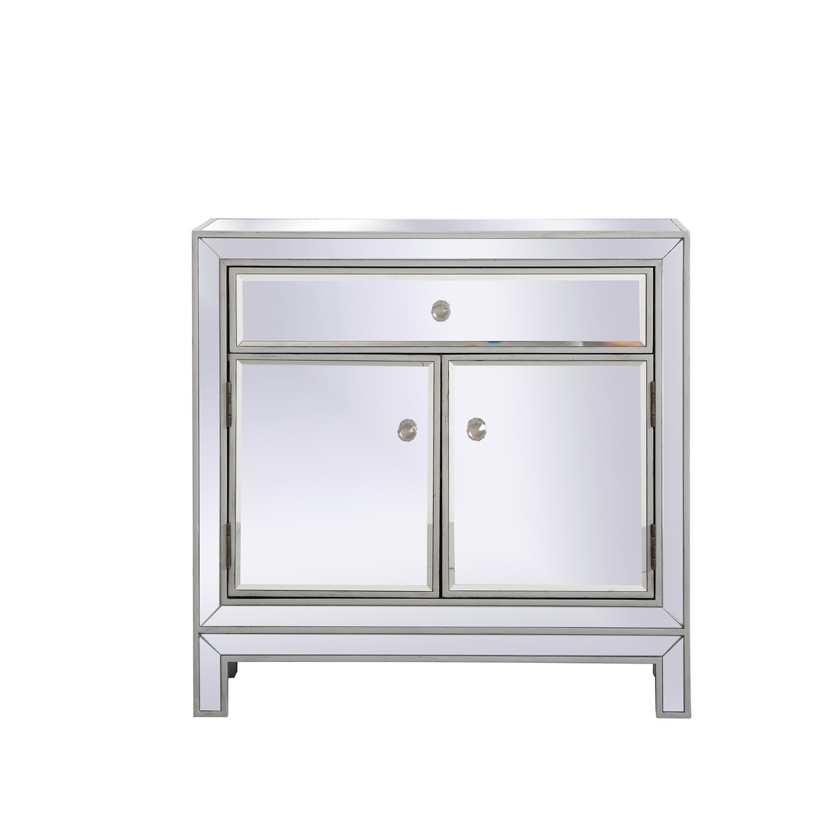 29 In. Antique Mirrored Cabinet