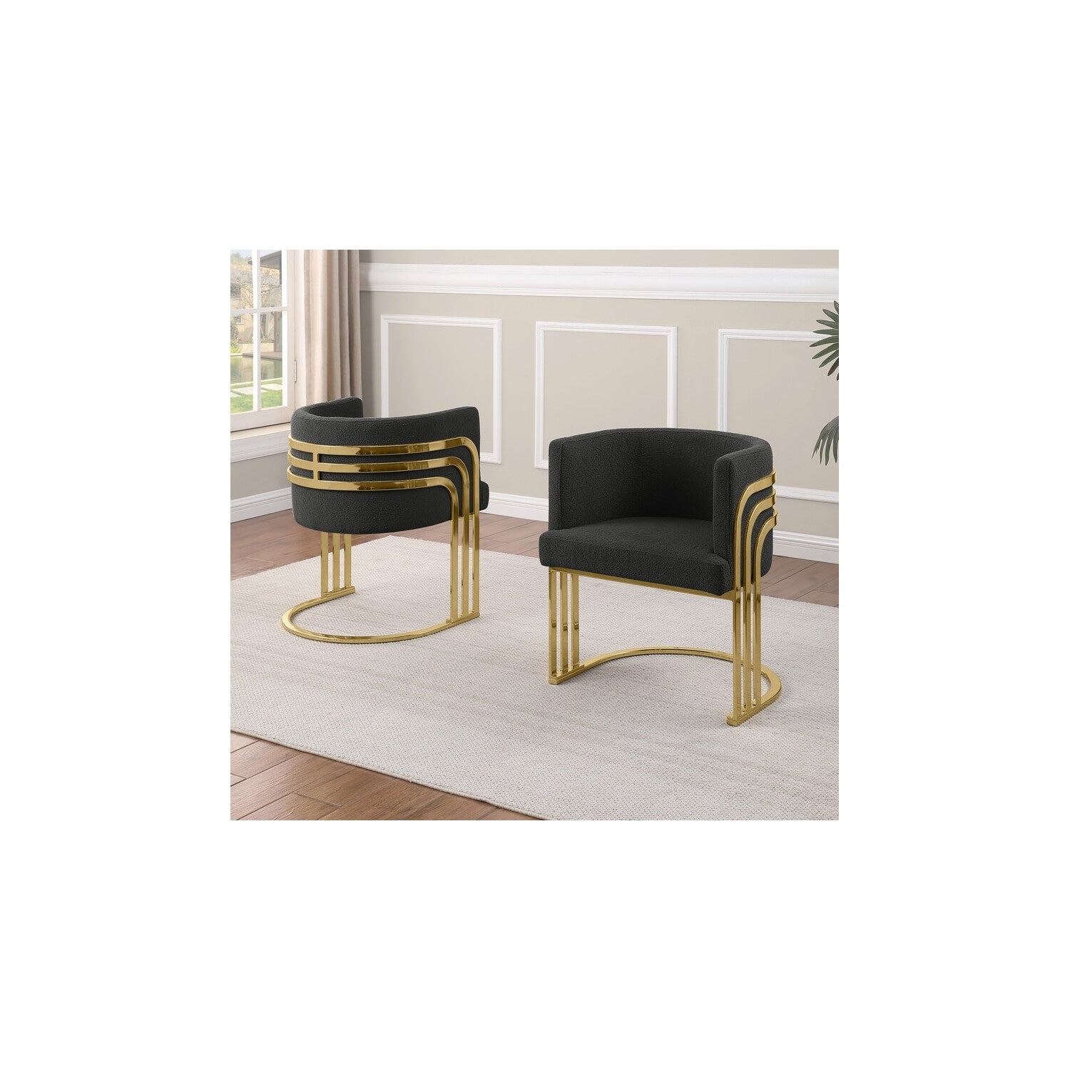 29 In.H Black Finish High Keyhole Armless Dining Chair With Fabric Seat Material