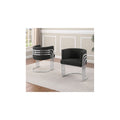 29 In.H Black Finish High Keyhole Armless Dining Chair With Fabric Seat Material