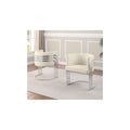 29 In.H Brown Finish High Keyhole Armless Dining Chair With Fabric Seat Material