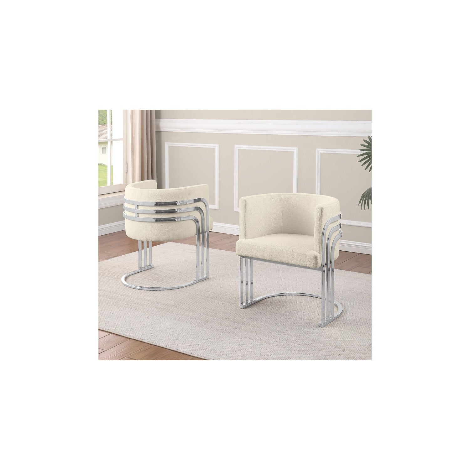 29 In.H Brown Finish High Keyhole Armless Dining Chair With Fabric Seat Material