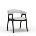 29.5 In.H Gray Finish High Keyhole Armless Dining Chair With Wood Seat Material