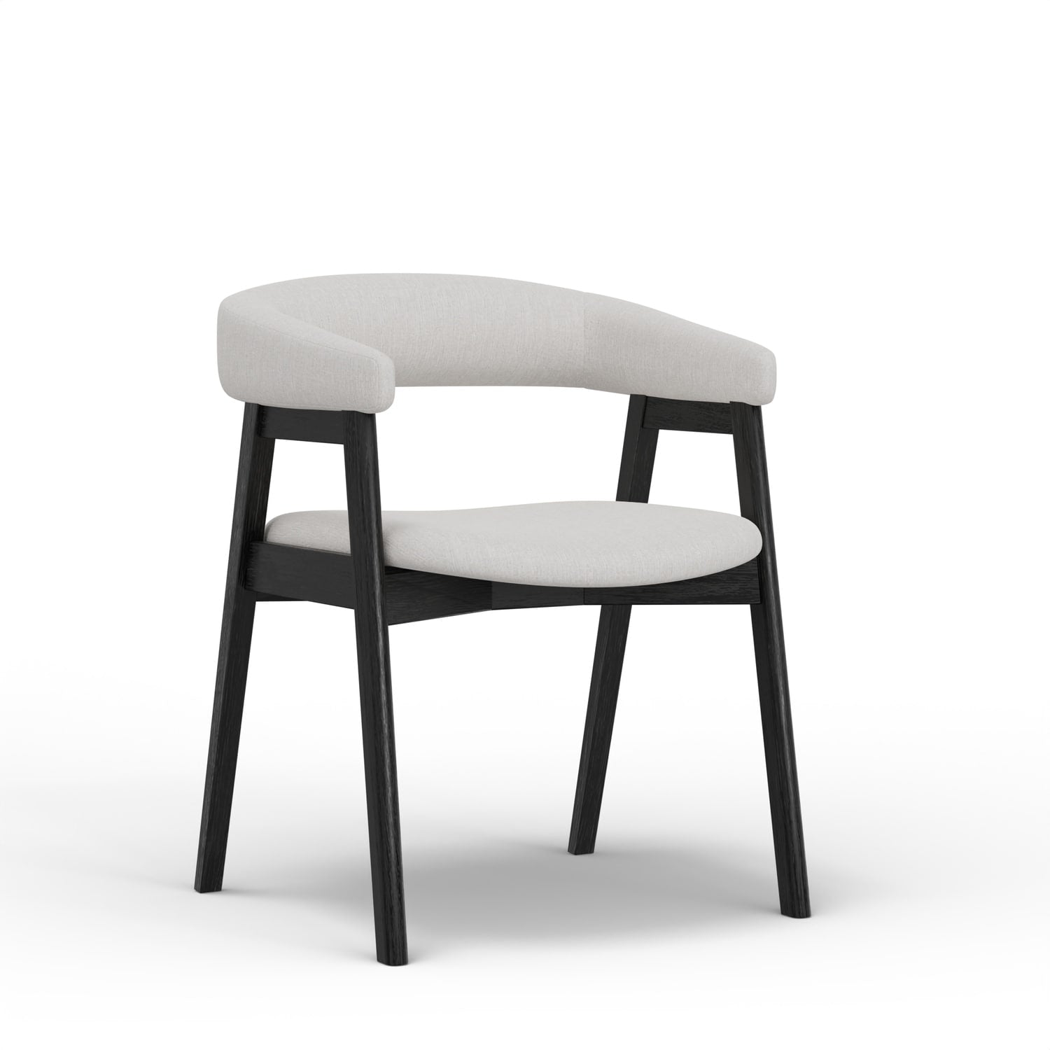 29.5 In.H Gray Finish High Keyhole Armless Dining Chair With Wood Seat Material