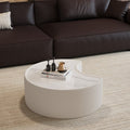 29.53 In Light Sintered Stone Top Stylish Irregular Shape Leather Coffee