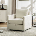 29.5 W Swivel Armchair With Hidden Storage Club Chair Single Sofa With Pillow